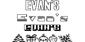 Coloriage Evan'S