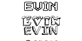 Coloriage Evin