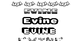 Coloriage Evine