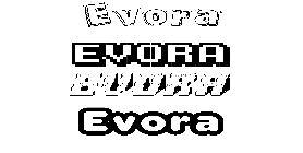 Coloriage Evora