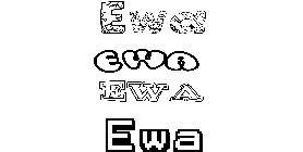 Coloriage Ewa