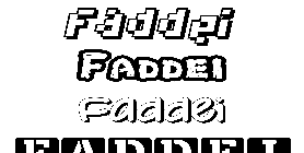 Coloriage Faddei