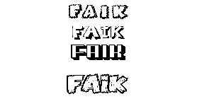 Coloriage Faik