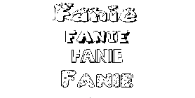 Coloriage Fanie