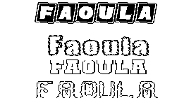 Coloriage Faoula