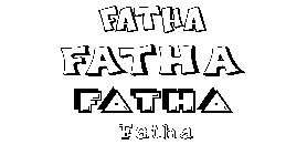 Coloriage Fatha