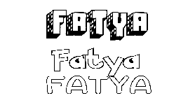 Coloriage Fatya