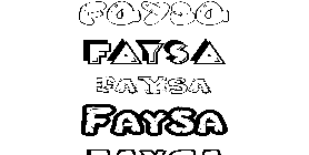 Coloriage Faysa