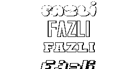 Coloriage Fazli