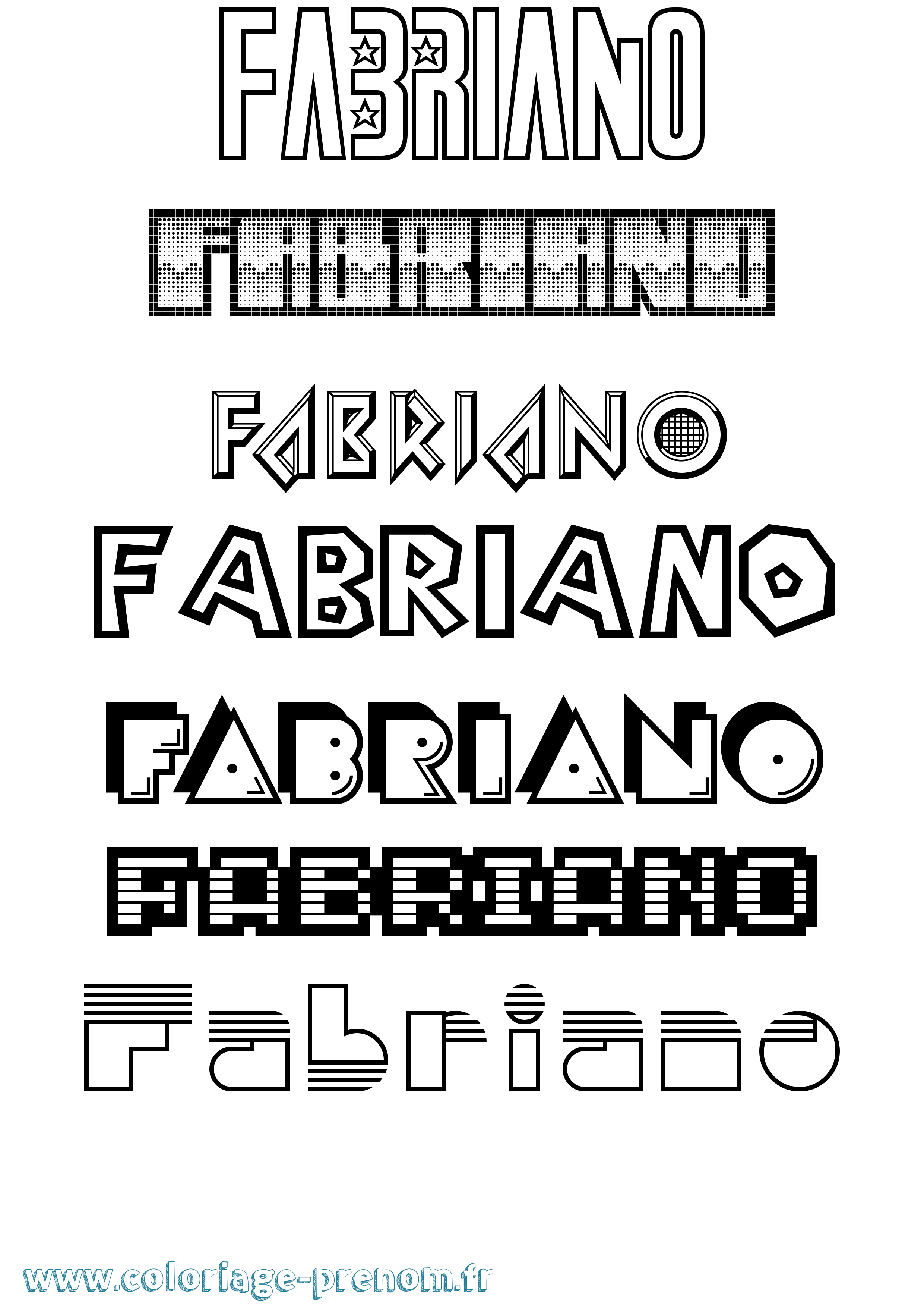 Coloriage Fabriano Jeux Vidéos Coloriage prénom Fabriano Jeux Vidéos