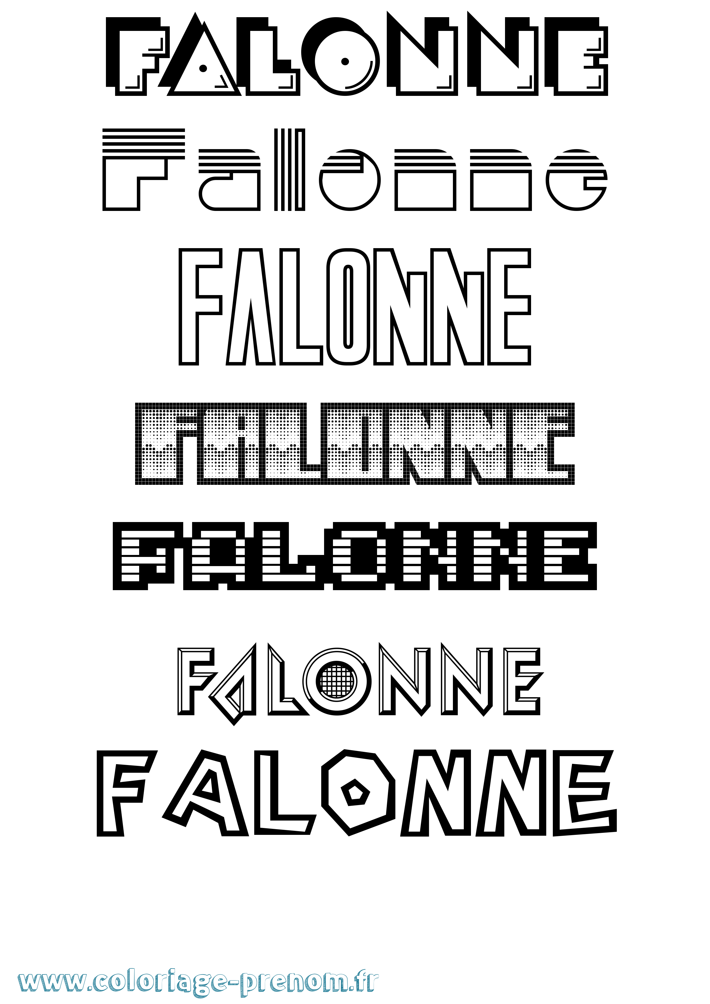 Coloriage Falonne Jeux Vidéos Coloriage prénom Falonne Jeux Vidéos