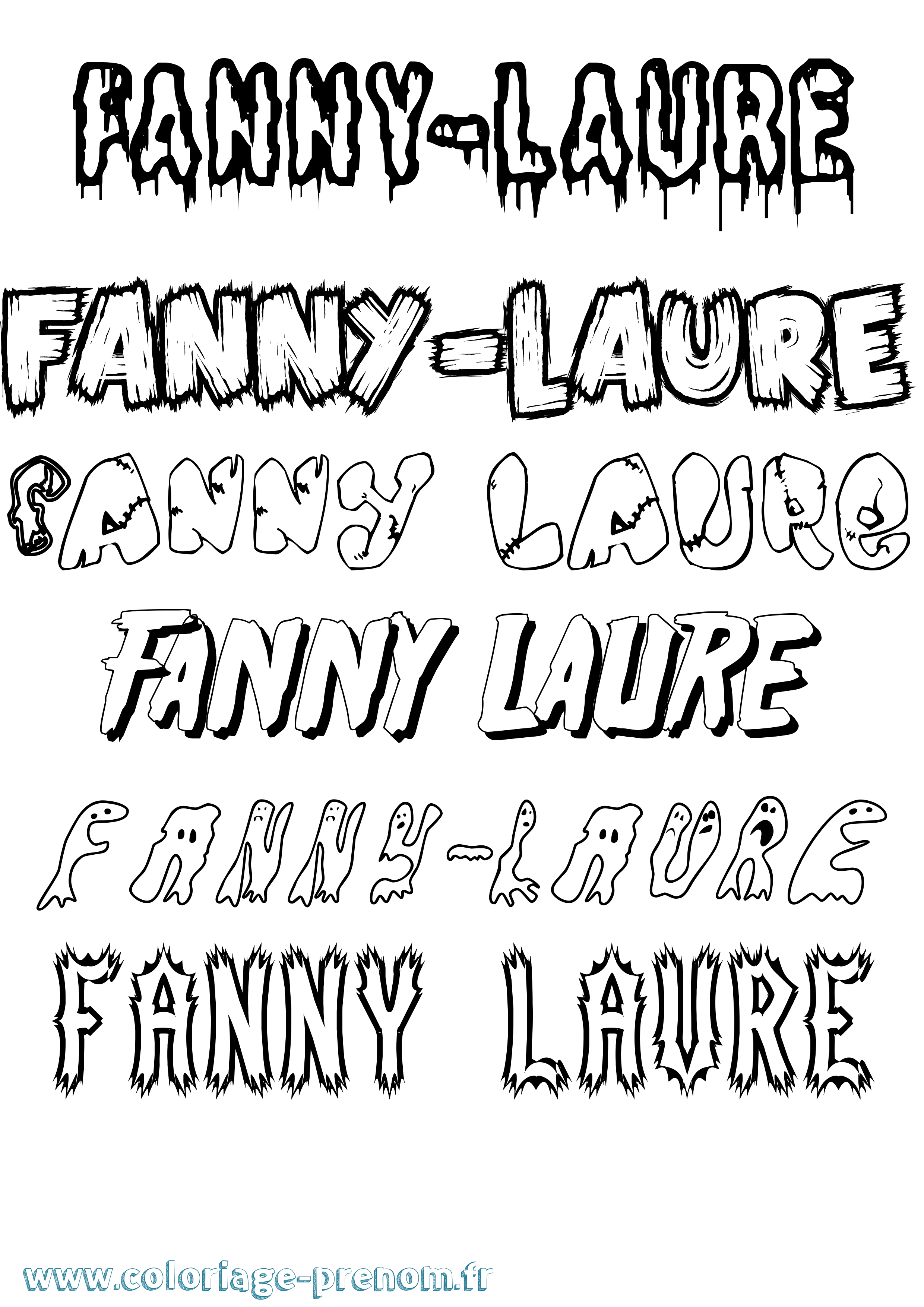 Coloriage Fanny-Laure Frisson Coloriage prénom Fanny-Laure Frisson