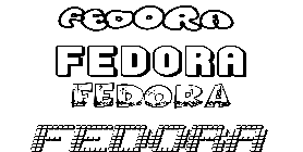 Coloriage Fedora