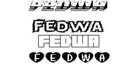 Coloriage Fedwa