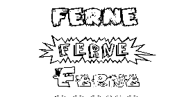 Coloriage Ferne