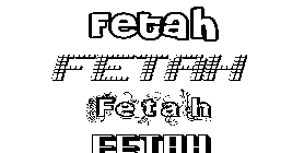 Coloriage Fetah