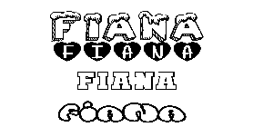 Coloriage Fiana