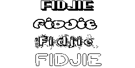 Coloriage Fidjie