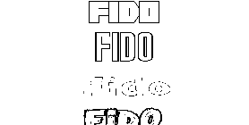 Coloriage Fido