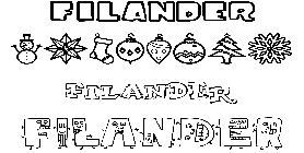 Coloriage Filander