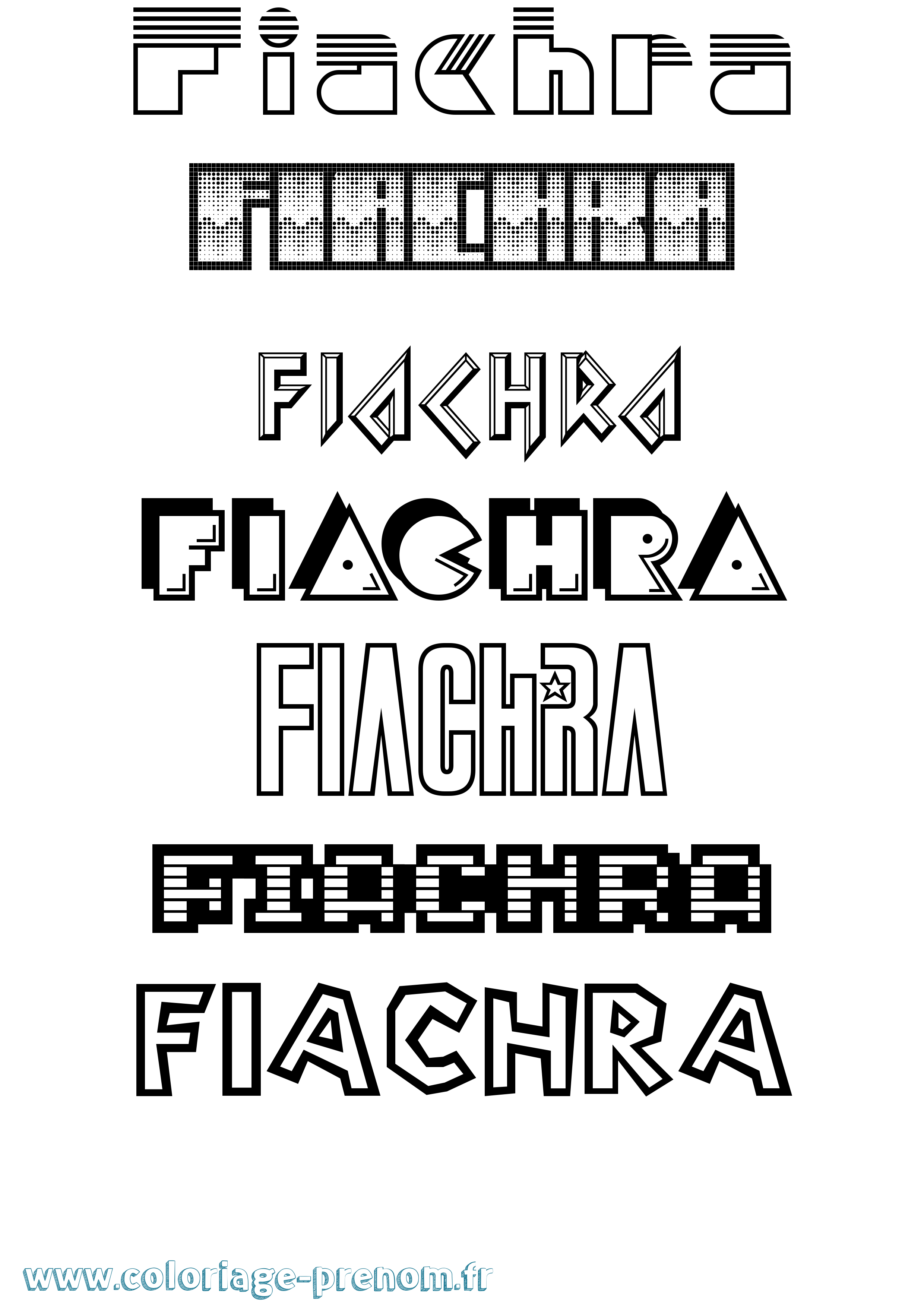 Coloriage prénom Fiachra Jeux Vidéos