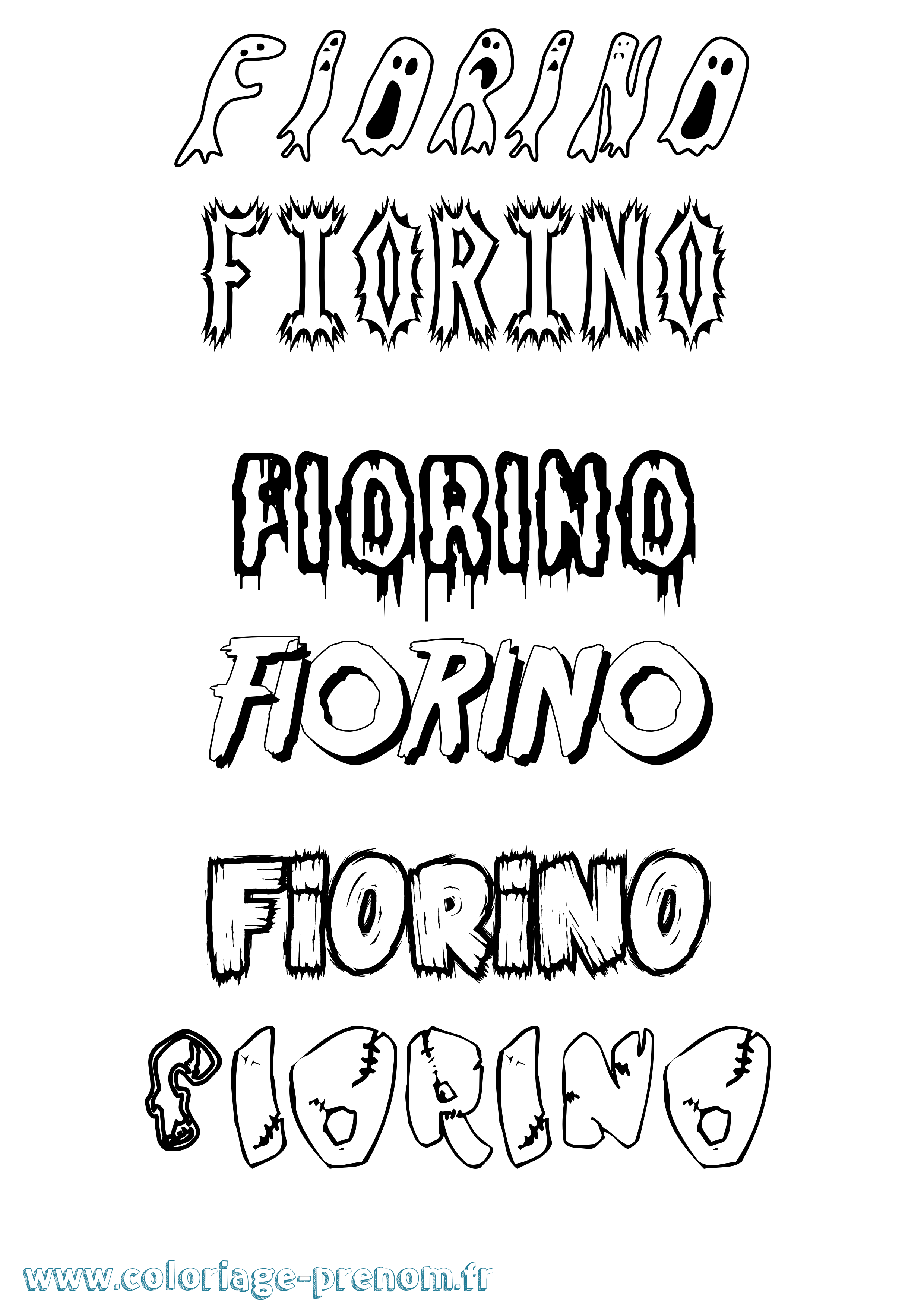 Coloriage prénom Fiorino Frisson
