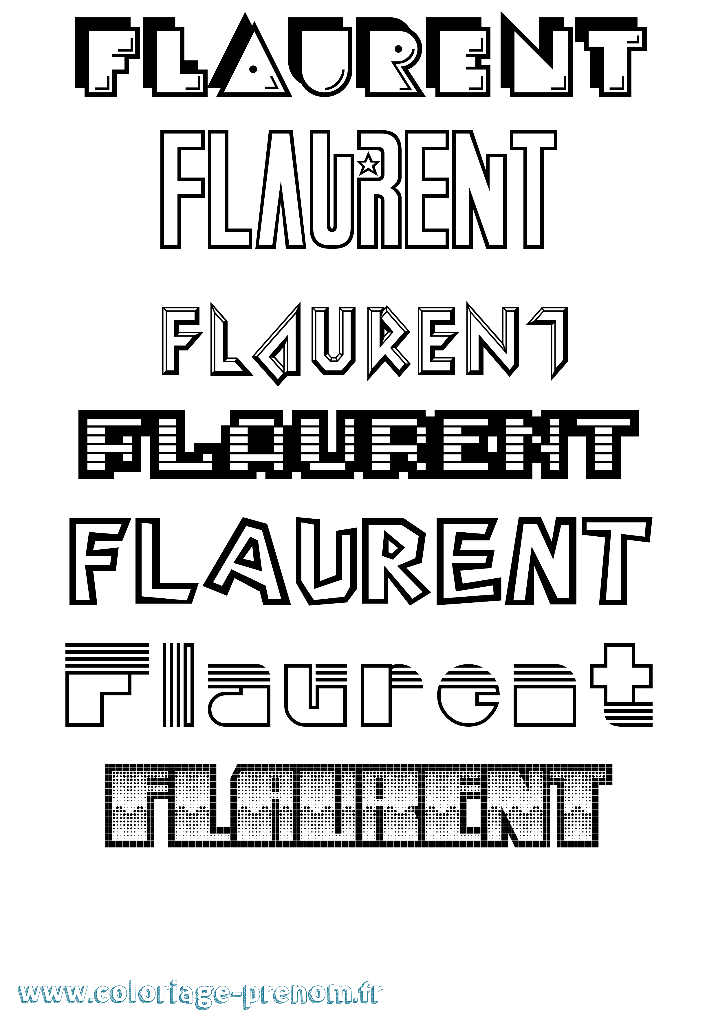 Coloriage Flaurent Jeux Vidéos Coloriage prénom Flaurent Jeux Vidéos