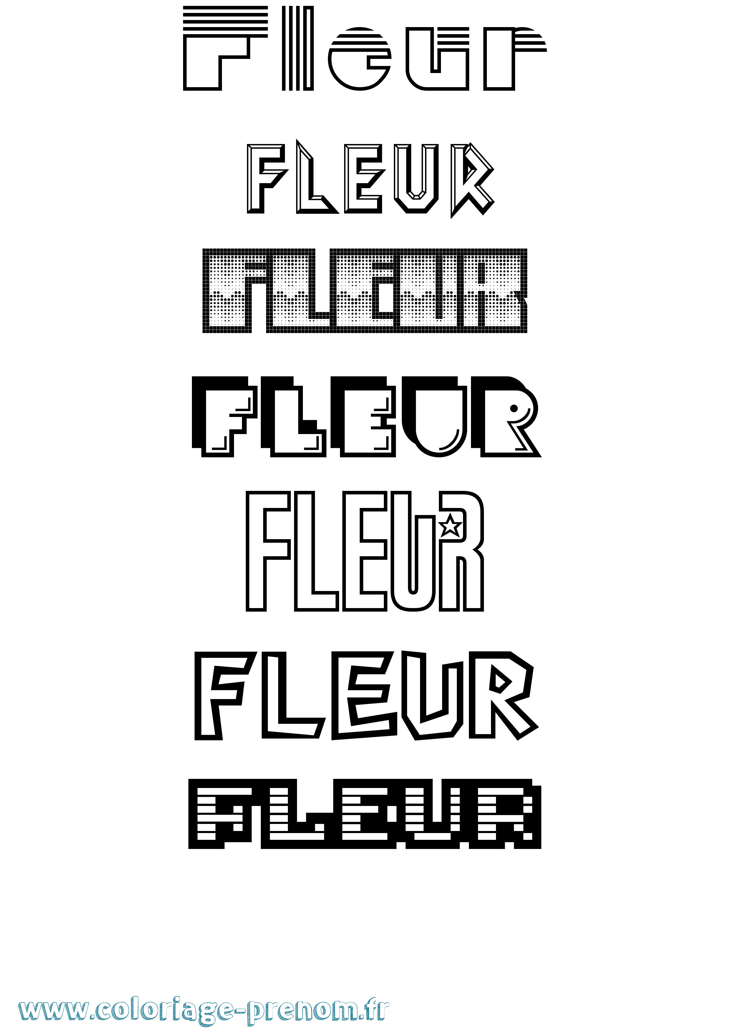 Coloriage Fleur Jeux Vidéos Coloriage prénom Fleur Jeux Vidéos