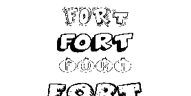 Coloriage Fort