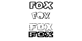 Coloriage Fox
