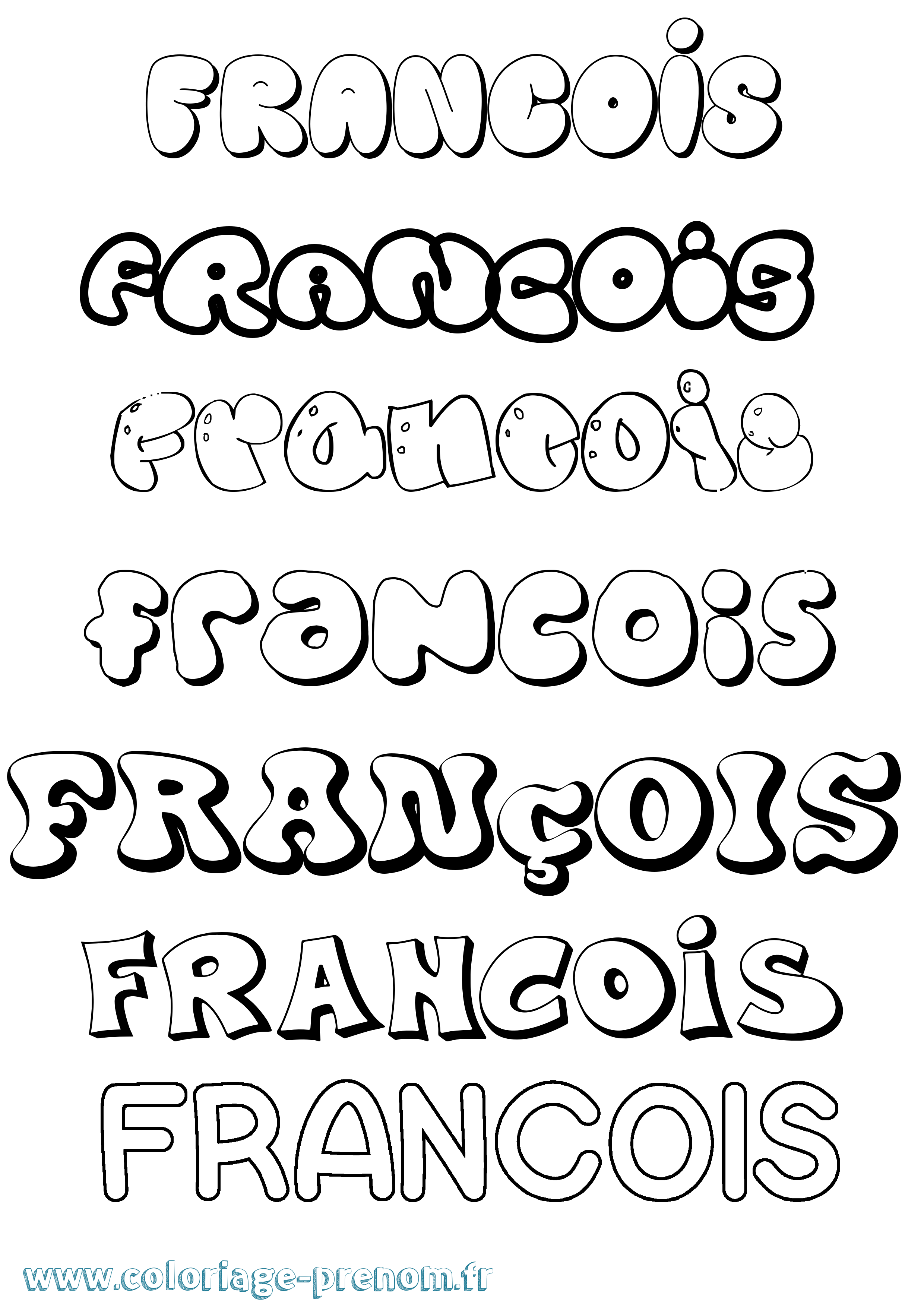 Coloriage François Coloriage prénom François