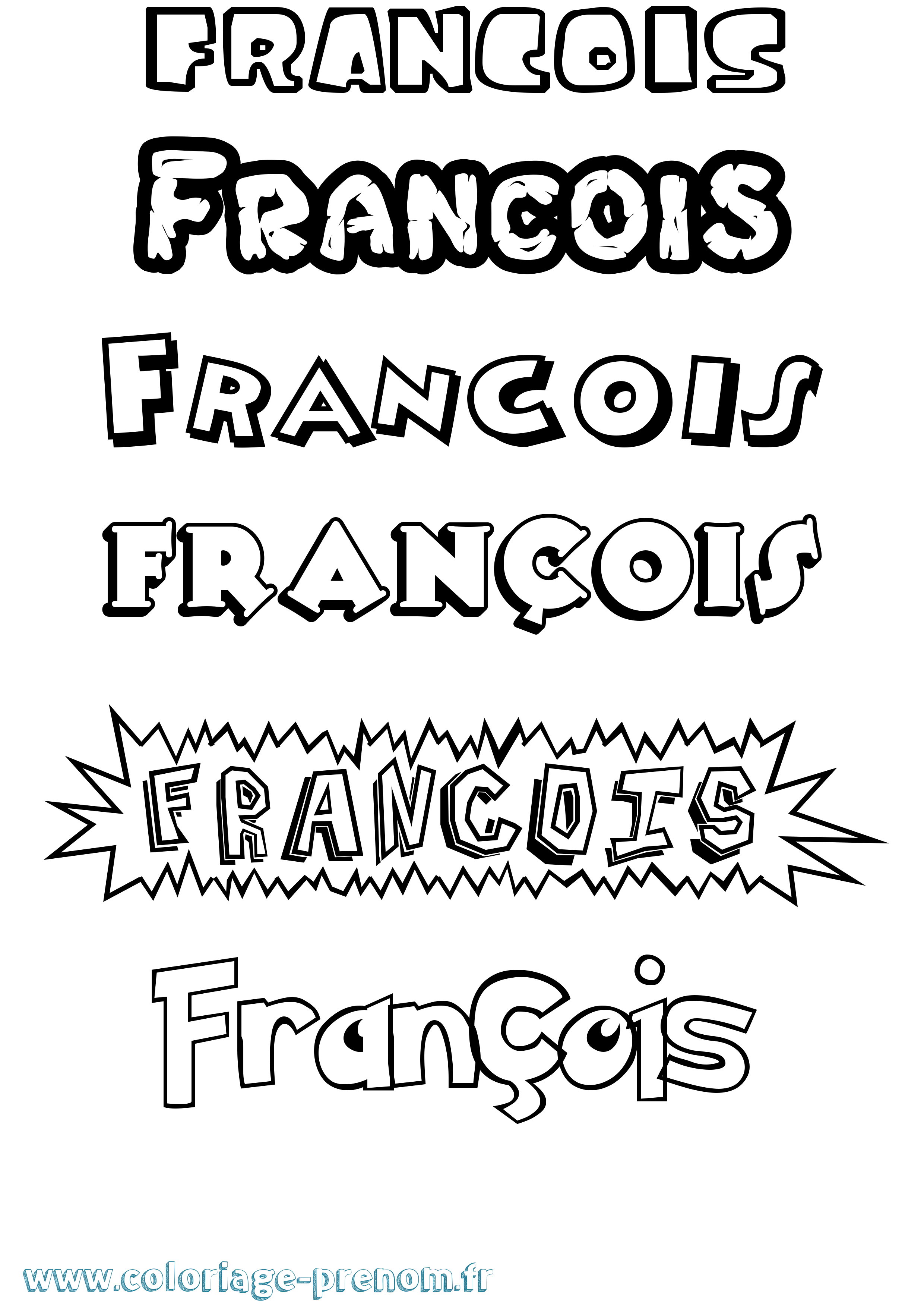 Coloriage François Coloriage prénom François