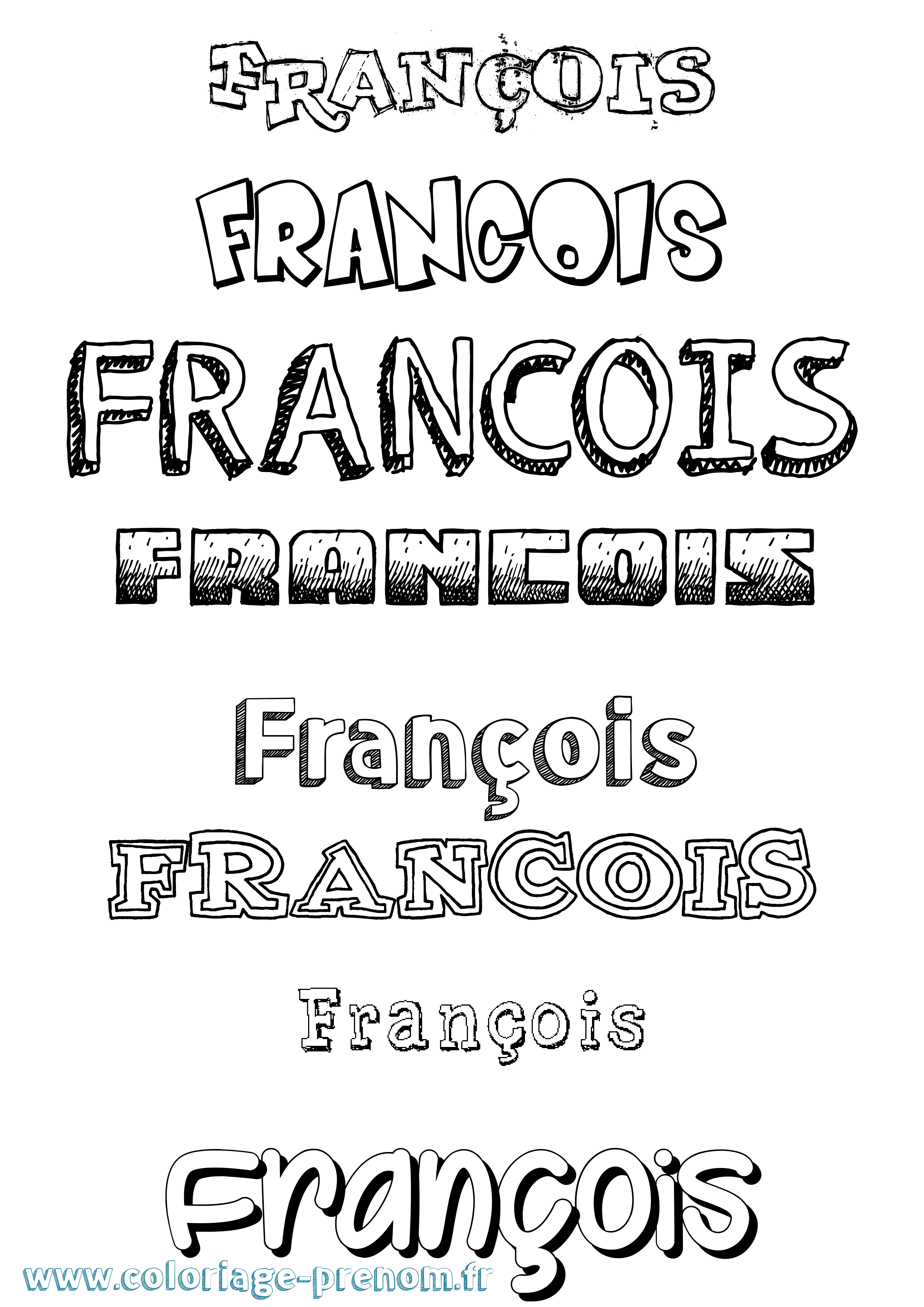 Coloriage François Coloriage prénom François