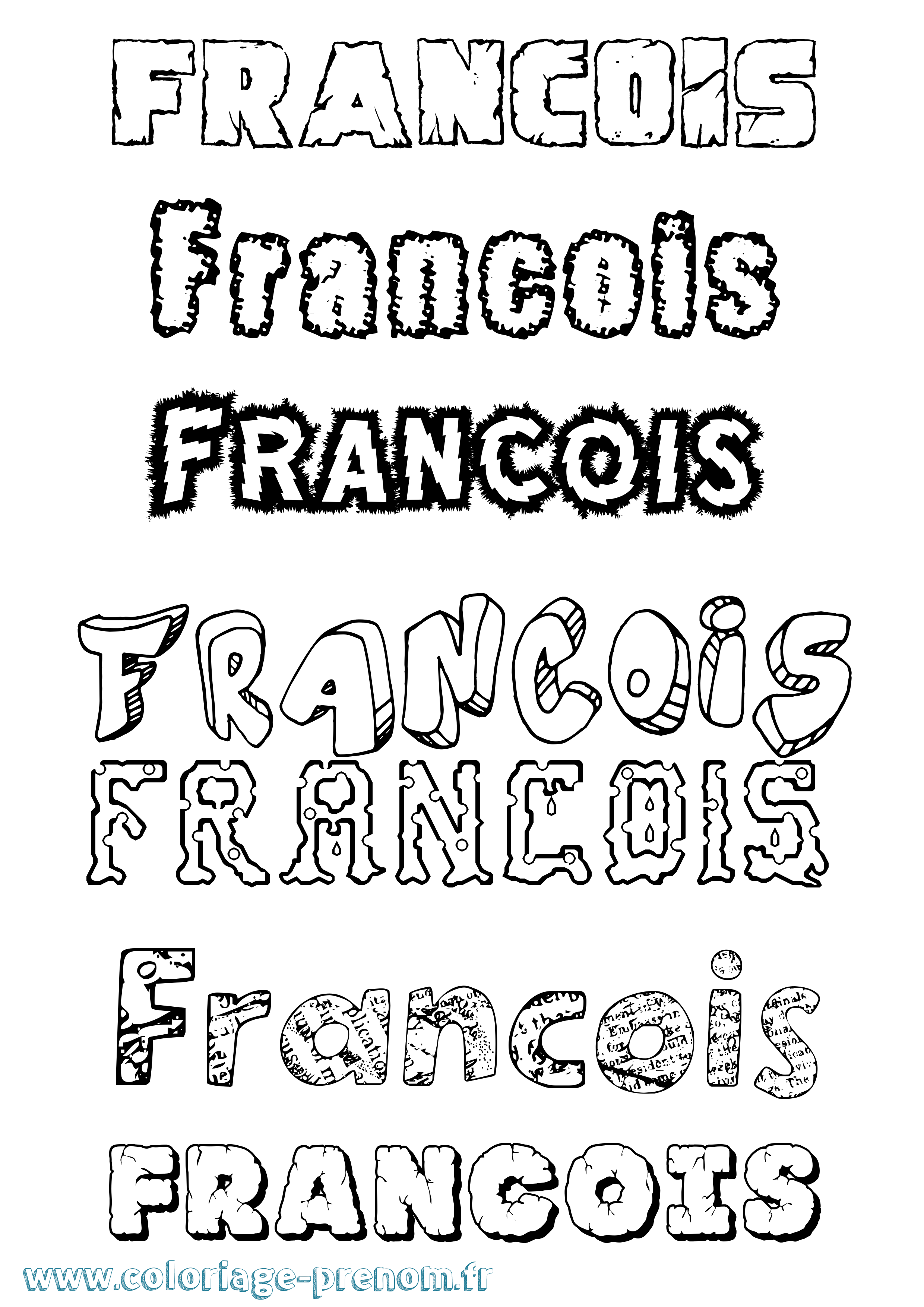 Coloriage François Coloriage prénom François