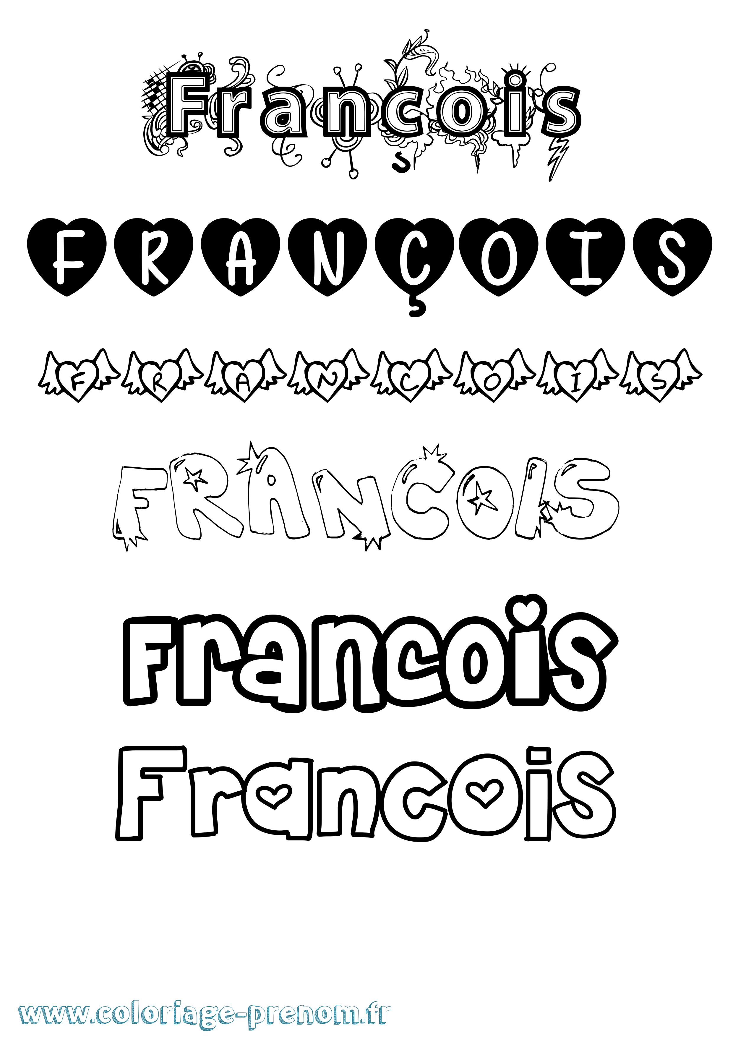 Coloriage François Coloriage prénom François