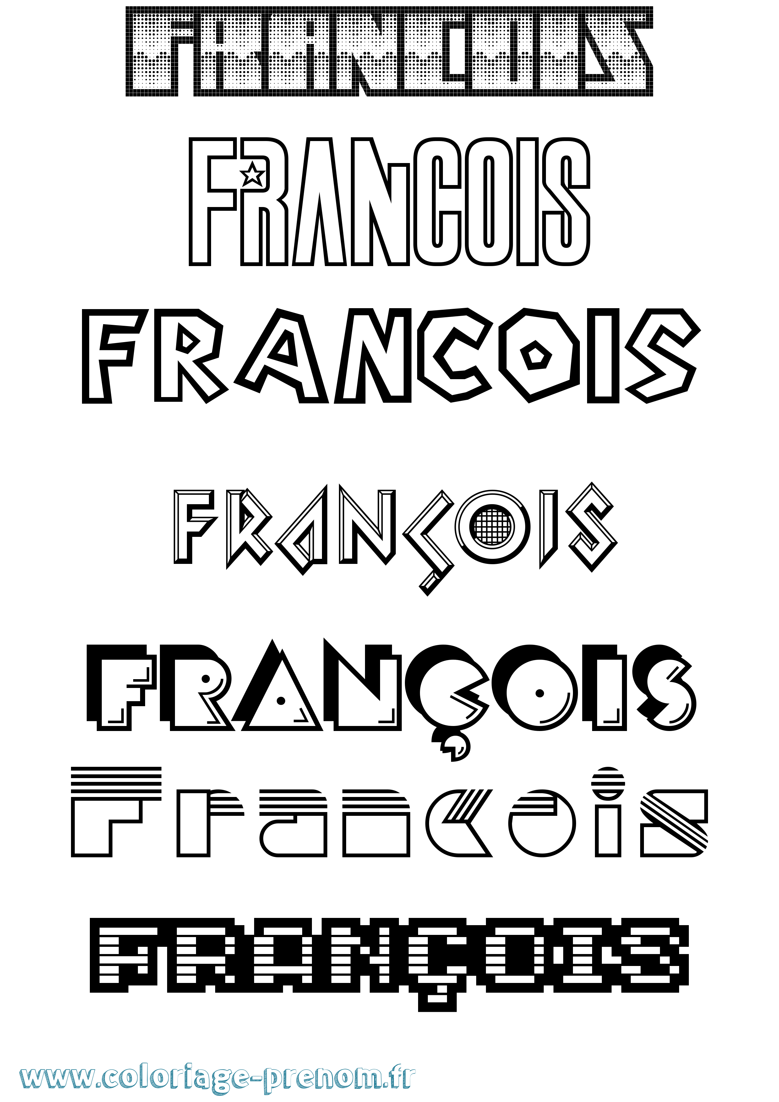 Coloriage François Coloriage prénom François