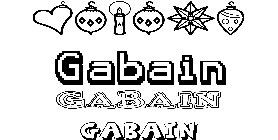 Coloriage Gabain