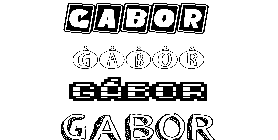 Coloriage Gábor