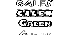 Coloriage Galen