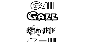 Coloriage Gall