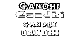 Coloriage Gandhi