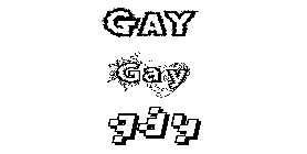 Coloriage Gay