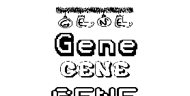 Coloriage Gene
