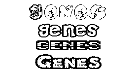 Coloriage Genes