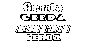 Coloriage Gerda
