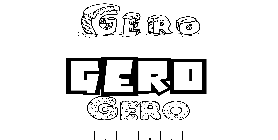 Coloriage Gero