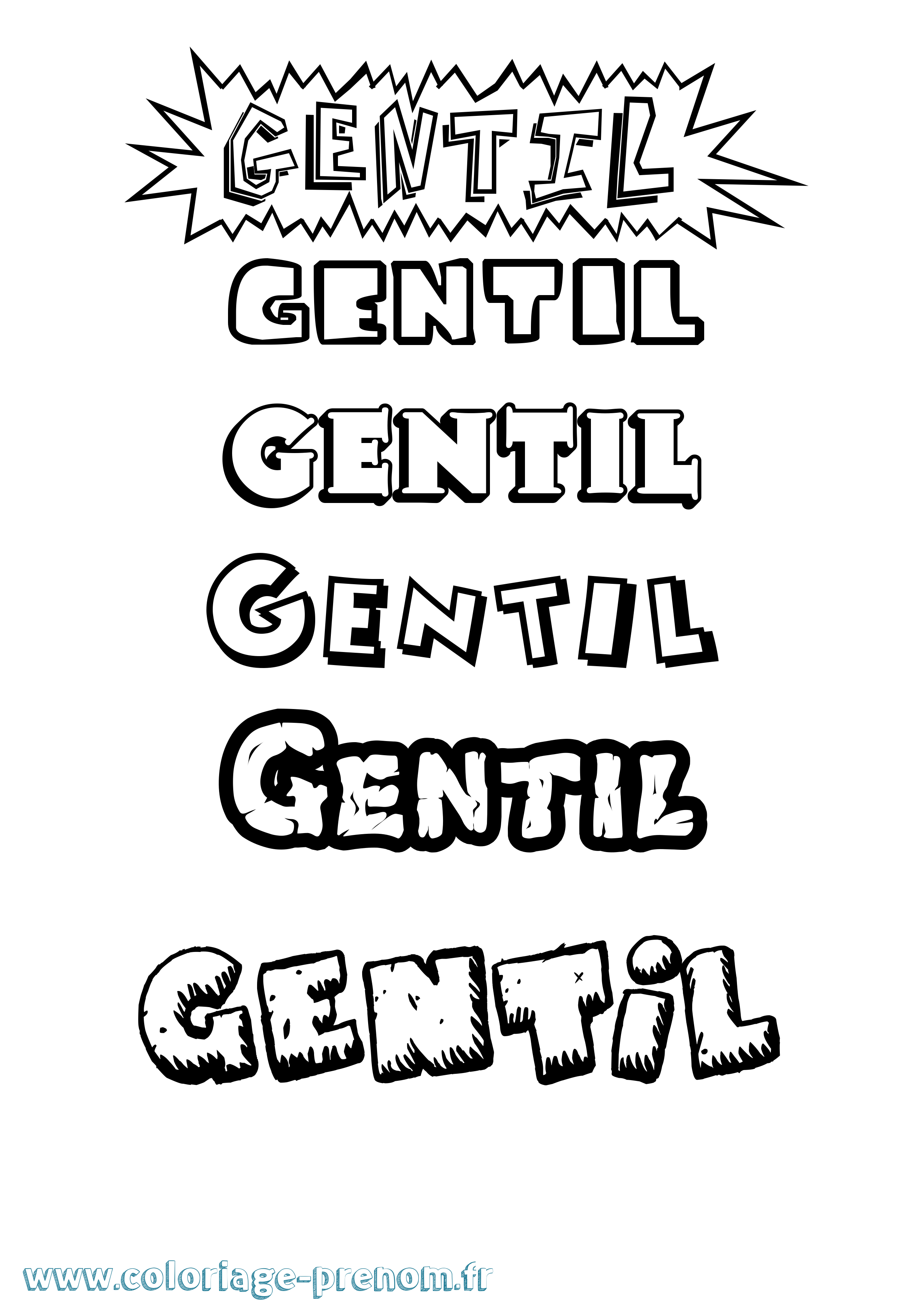 Coloriage Gentil Dessin Animé Coloriage prénom Gentil Dessin Animé