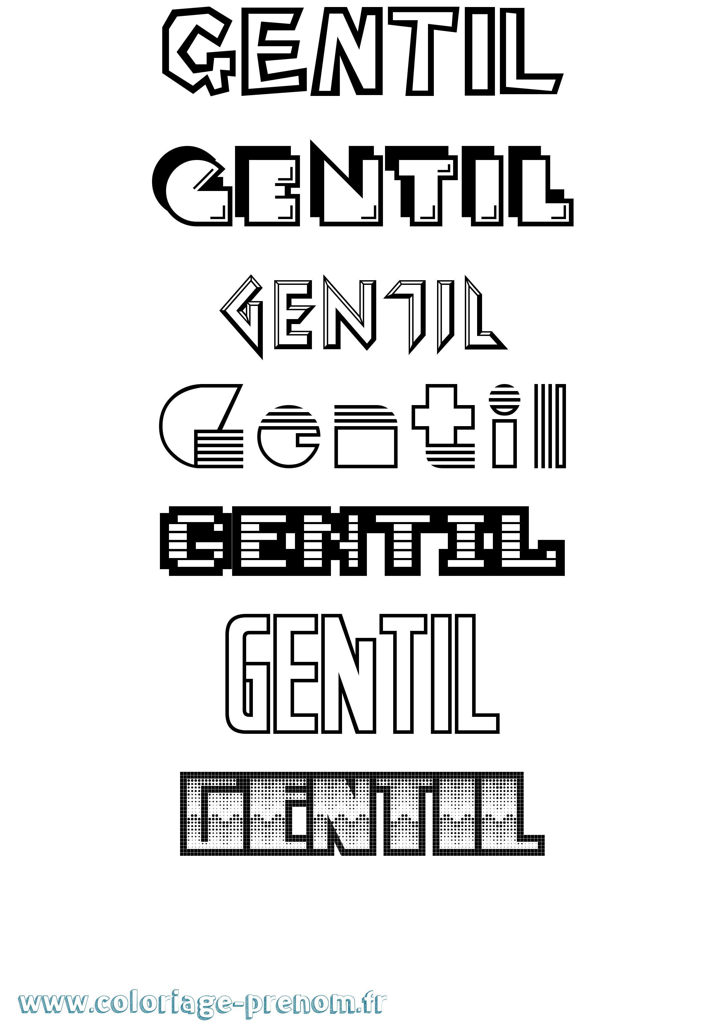 Coloriage Gentil Jeux Vidéos Coloriage prénom Gentil Jeux Vidéos