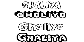 Coloriage Ghaliya