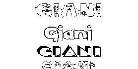 Coloriage Giani